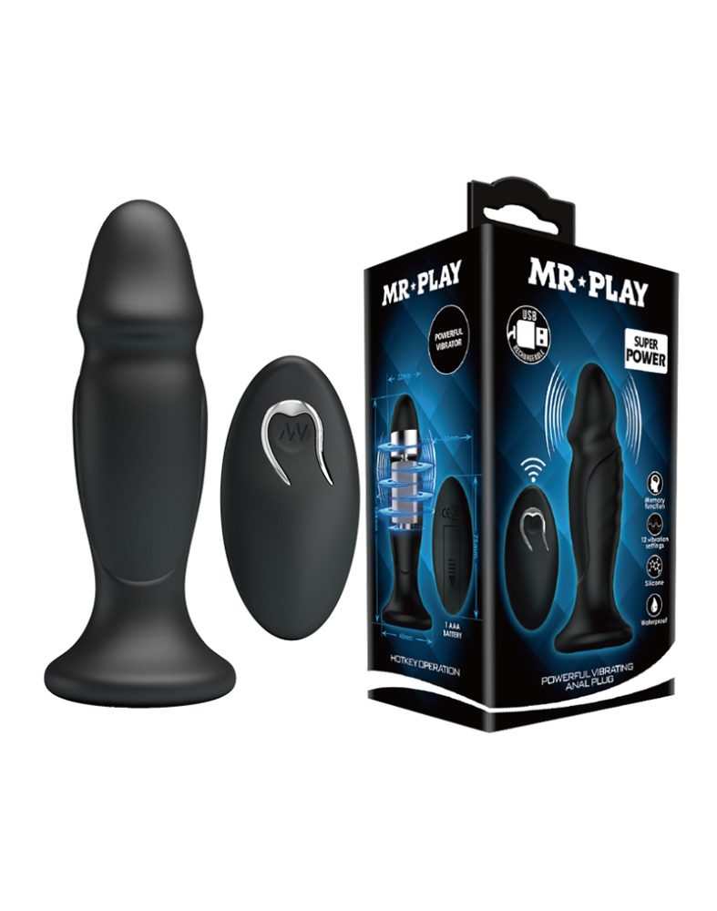 Mr. Play Powerful Vibrating Analplug