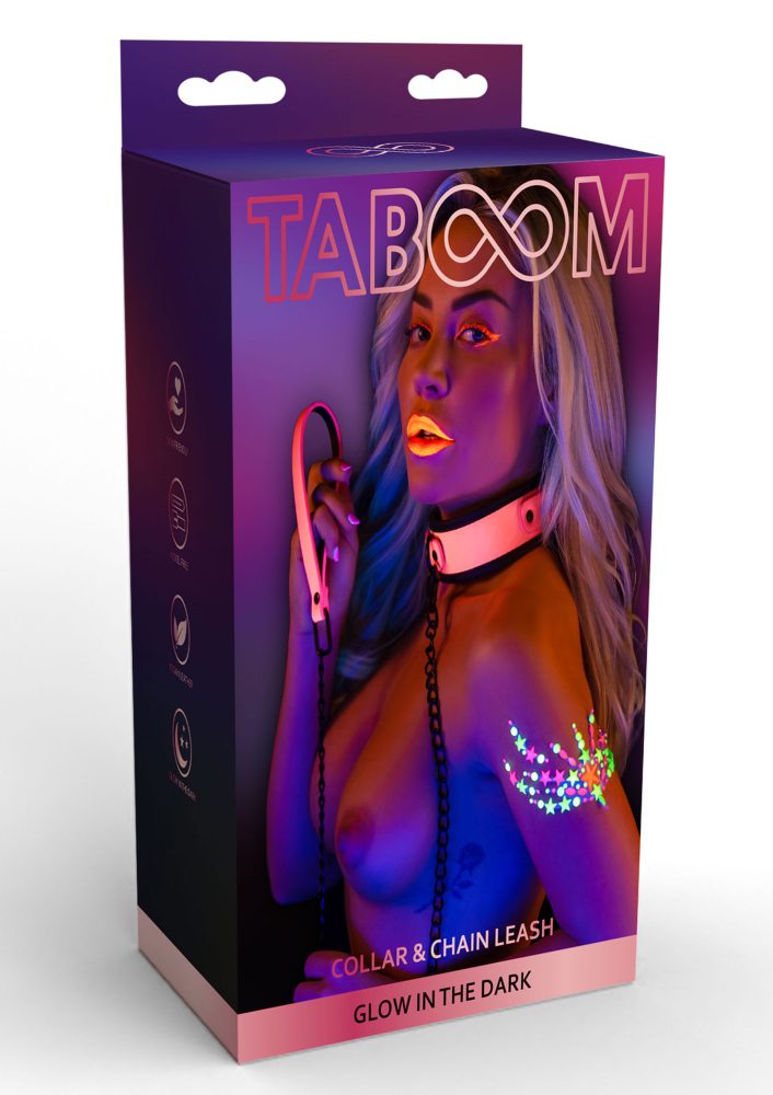 Taboom Glow Collar and Chain Leash