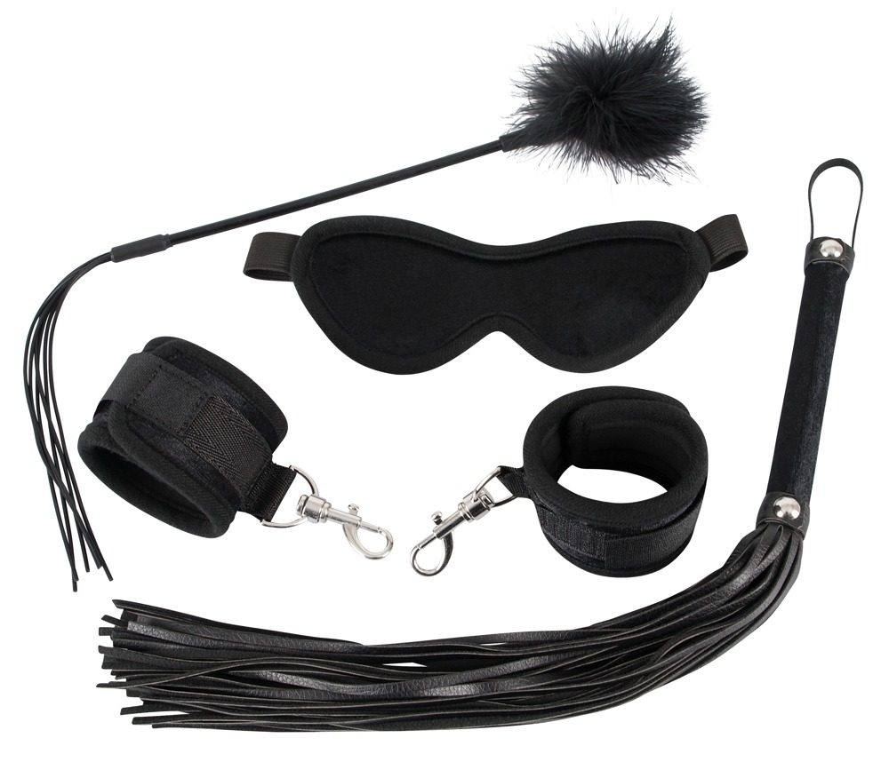 4-teiliges Bondageset ?Fetish Kit Samt?, für zarte bis harte Sessions