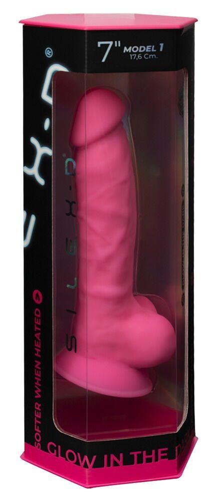 Naturdildo ?Model 1 Glow in the Dark? mit Saugfuß