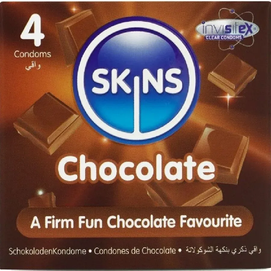 Skins Schokolade Premium-Kondome 4 Stück