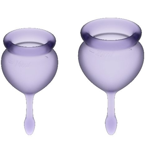 Satisfyer -  Feel Good Menstrual Cup, 2 Stück, Violett