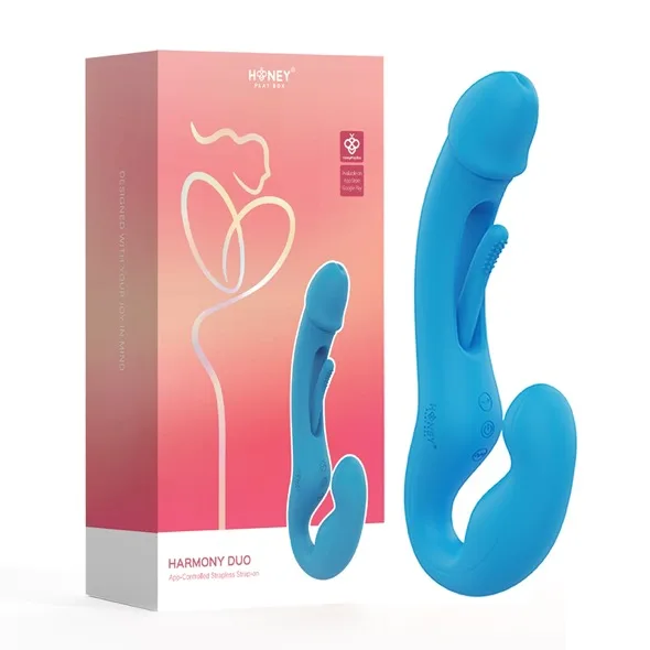 Harmony Duo Strapless Strap-On Blue
