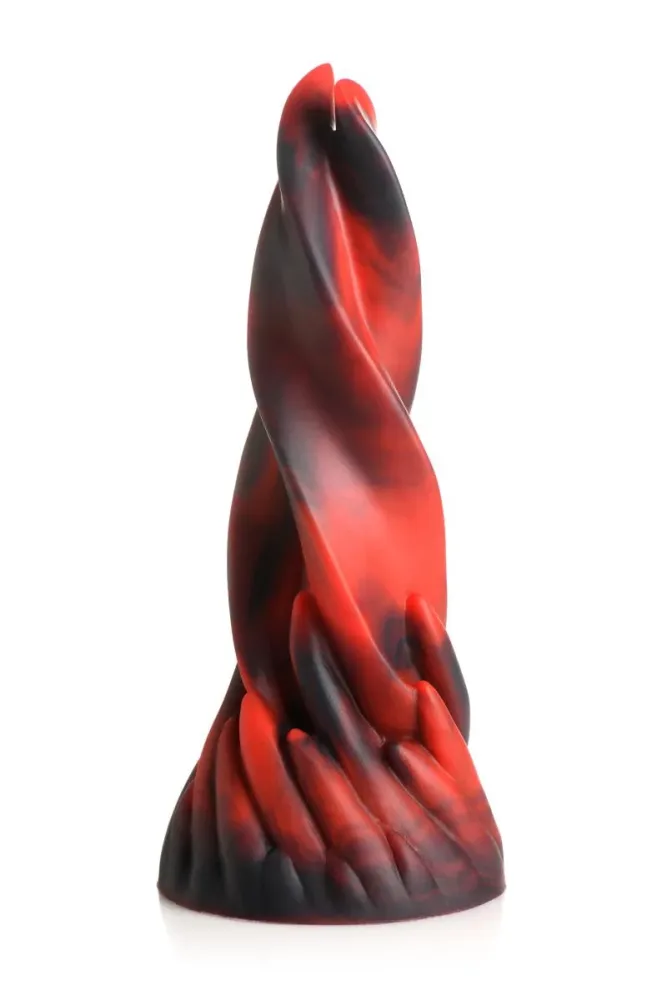 Hell Kiss Twisted Silicone Dildo