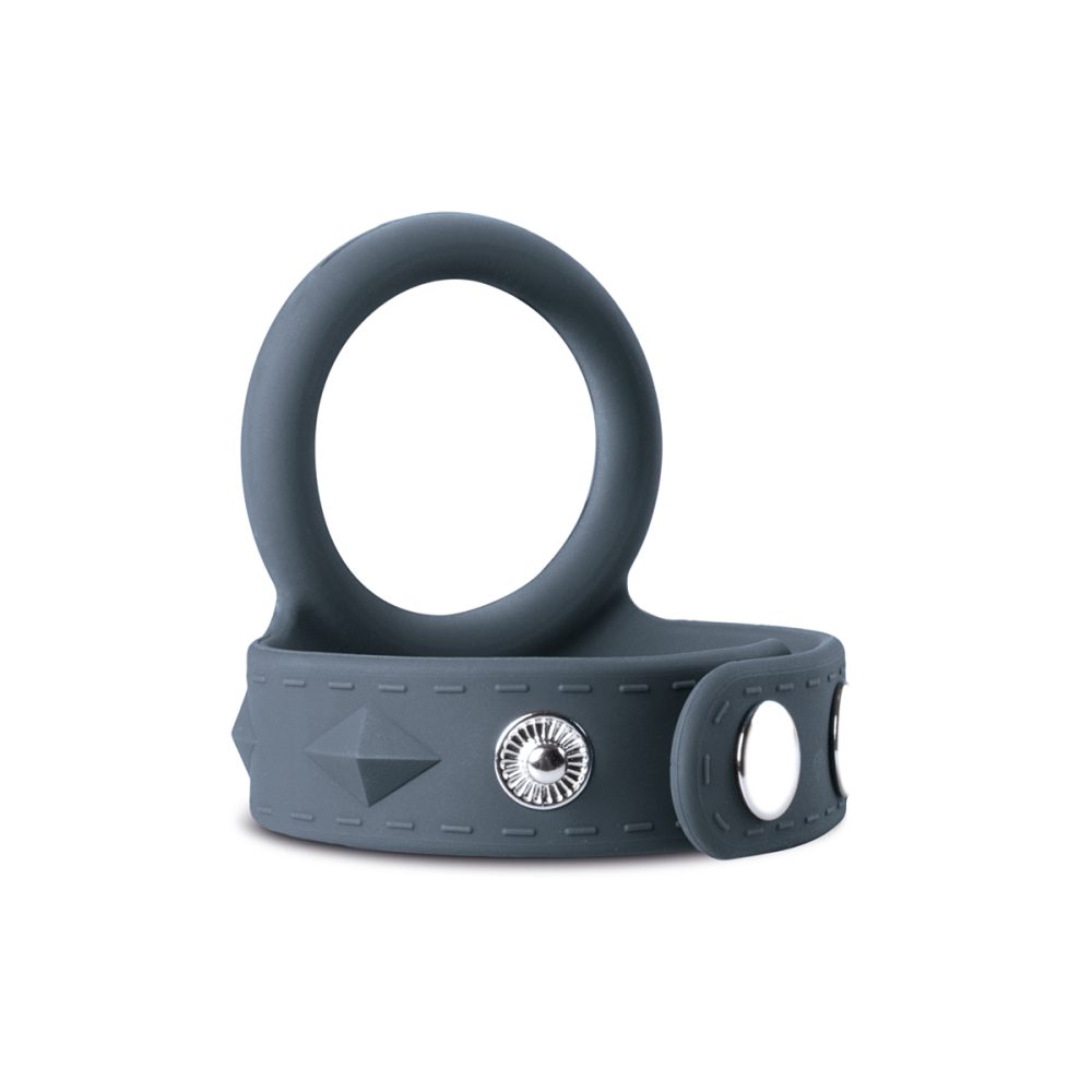 Boners Cock & Ball Strap Classic Cock Ring[Grey-Large], Large - Amorana