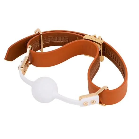 Lockink Ball-Gag & Gag-Bite Set Brown