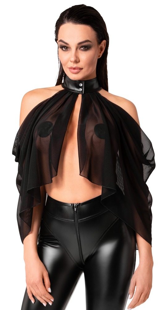 Noir Handmade Cape-Style Top