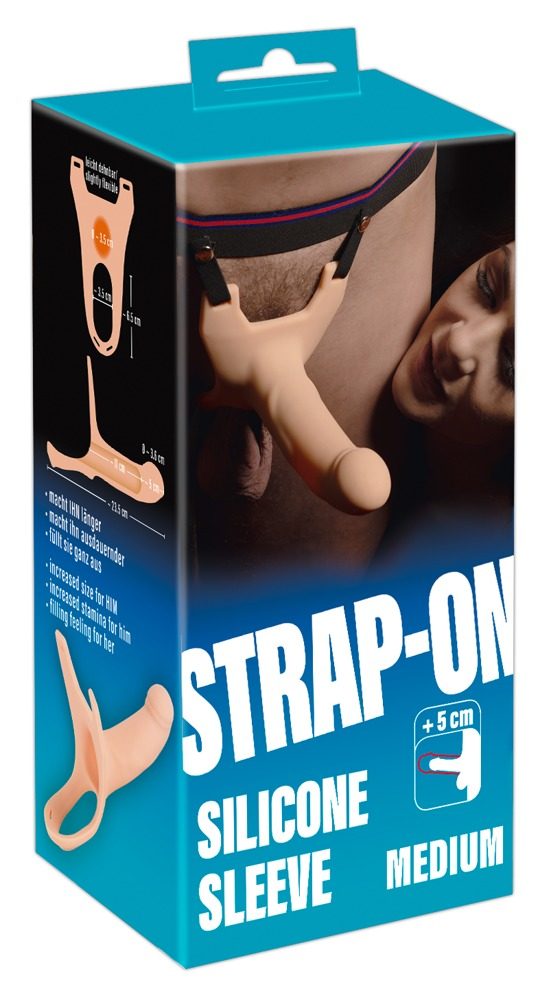 Umschnalldildo ?Silicone Strap-on?, mit Hodenring
