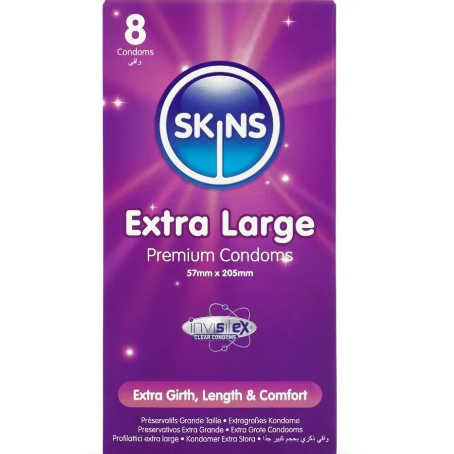 Skins Extra Grosse Premium-Kondome 8 Stück