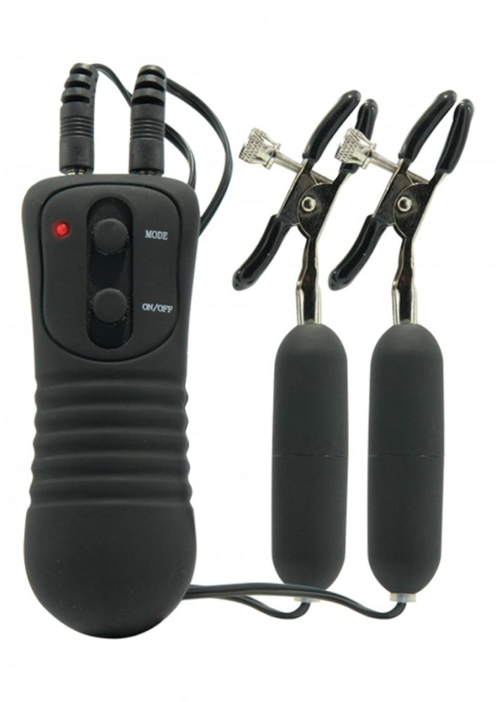Nippelklammern ?Vibrating Nipple Clamps?, 3 Vibrationsmodi