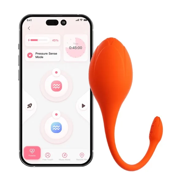 LILI App-Controlled Egg Vibrator Orange