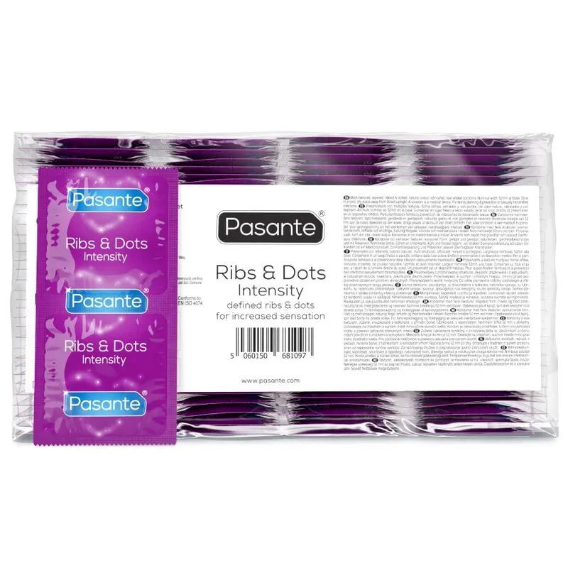 Pasante Ribs & Dots Intensity Kondome 144 Stück