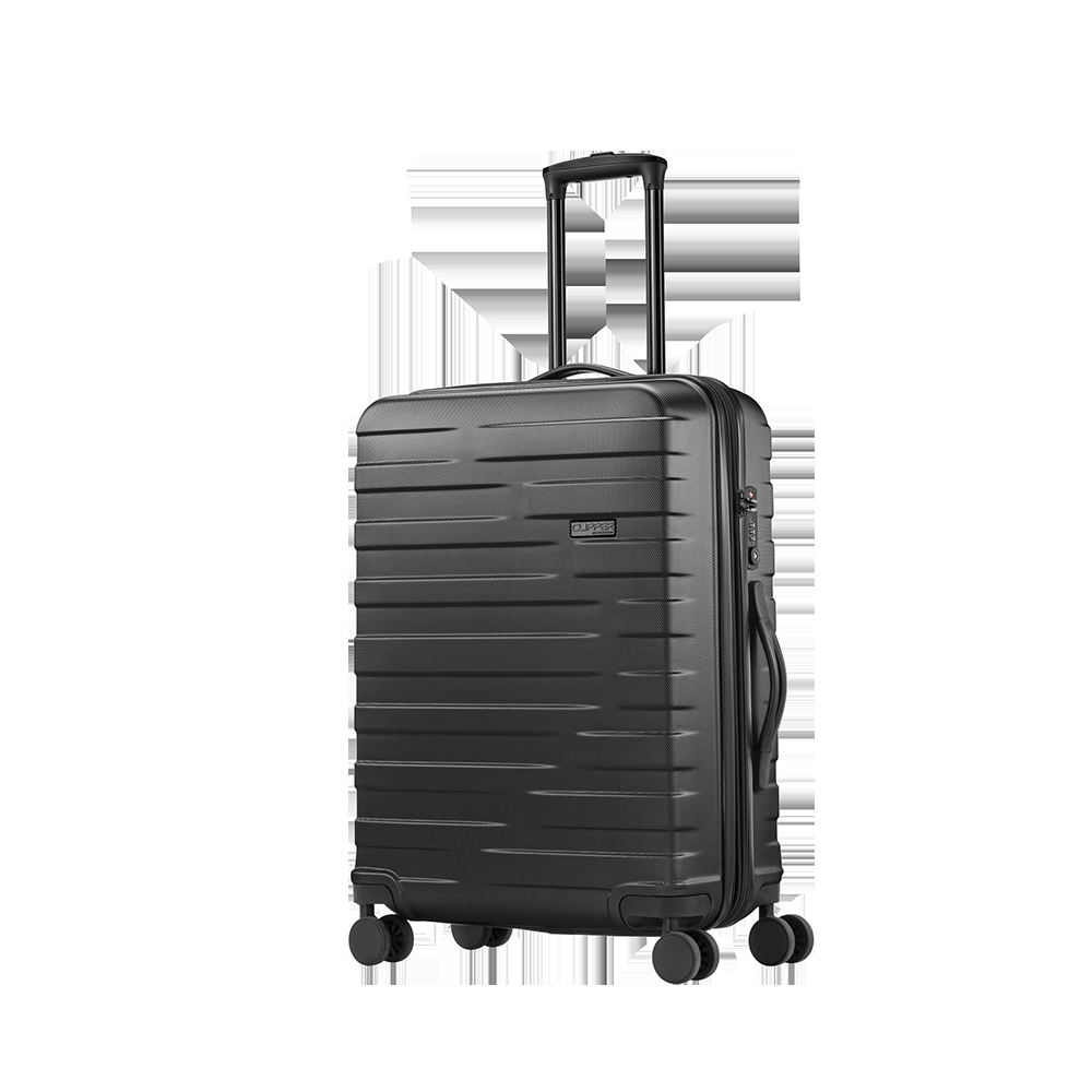 Pack Easy Clipper by Pack Easy Kosmo 4 Rollen Trolley 67 cm mit Dehnfalte Reisetaschen 1 ct Schwarz Herren