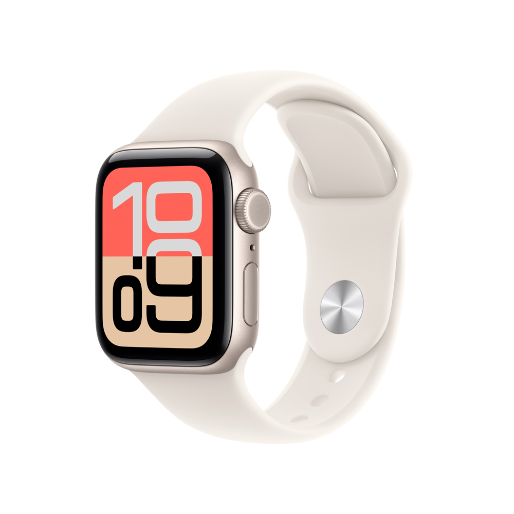 Apple Watch SE 3 GPS + Cellular 40 mm Aluminiumgehäuse Sport Band Polarstern S/M
