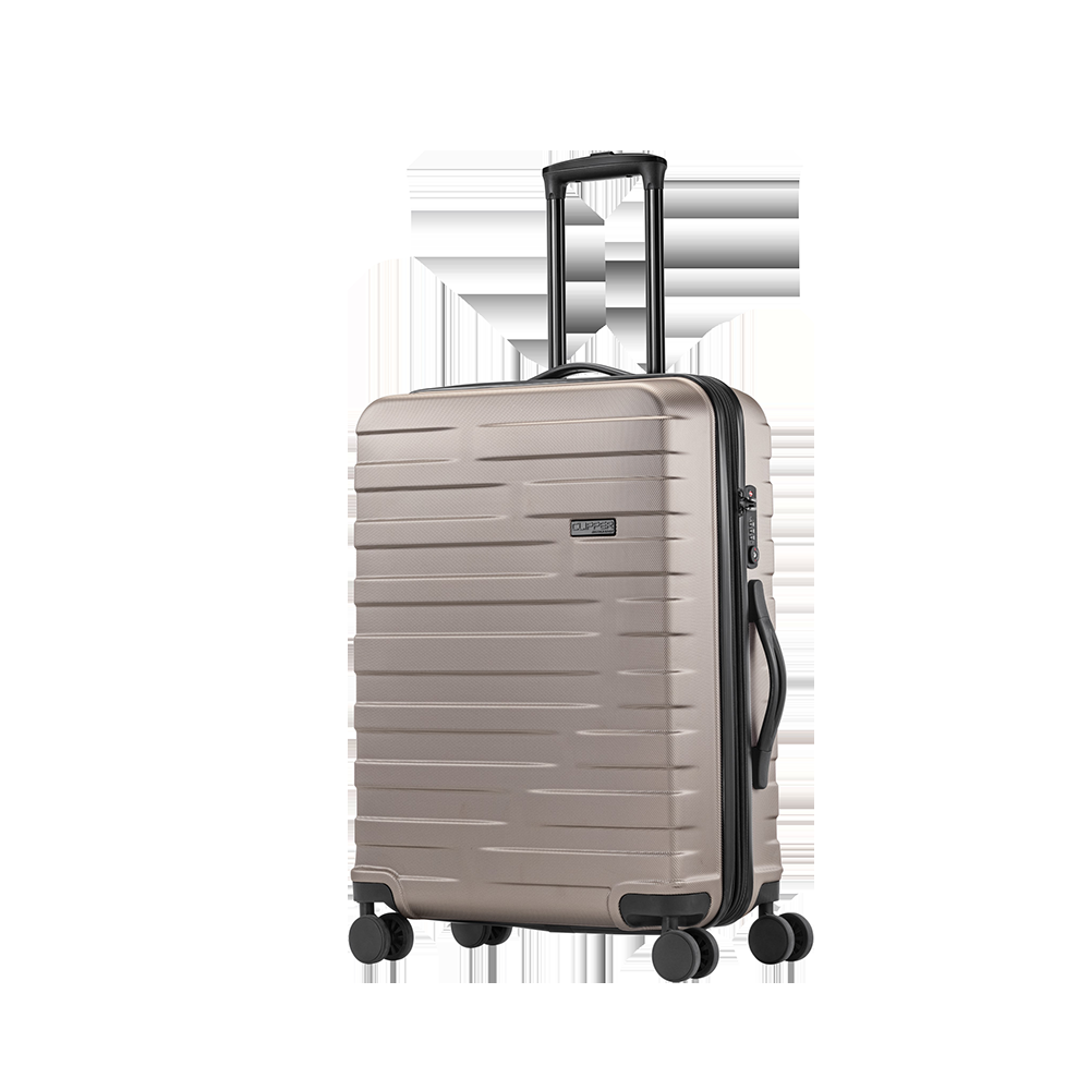 Pack Easy Clipper by Pack Easy Kosmo 4 Rollen Trolley 67 cm mit Dehnfalte Reisetaschen 1 ct Silber Herren