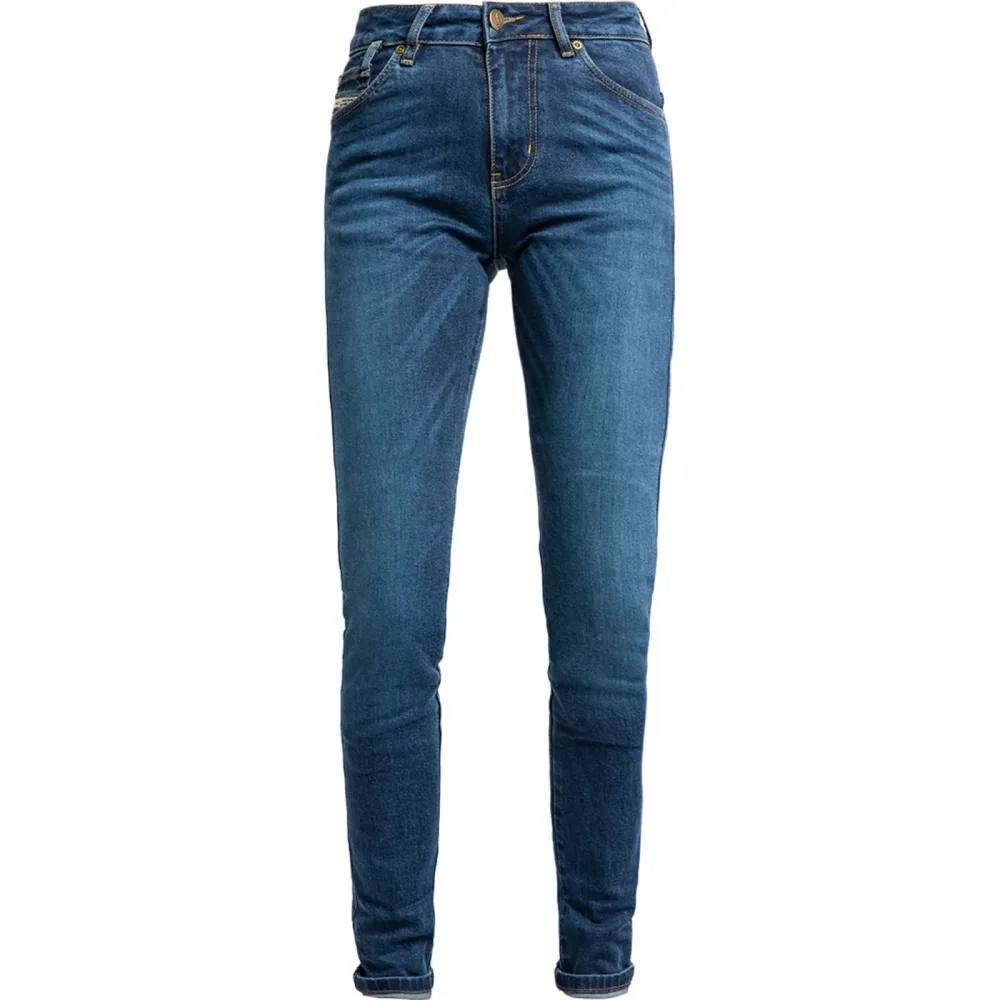John Doe Luna High Mono Damen Jeanshose dark blue used 25/30 - Motorradbekleidung - Motorradhosen