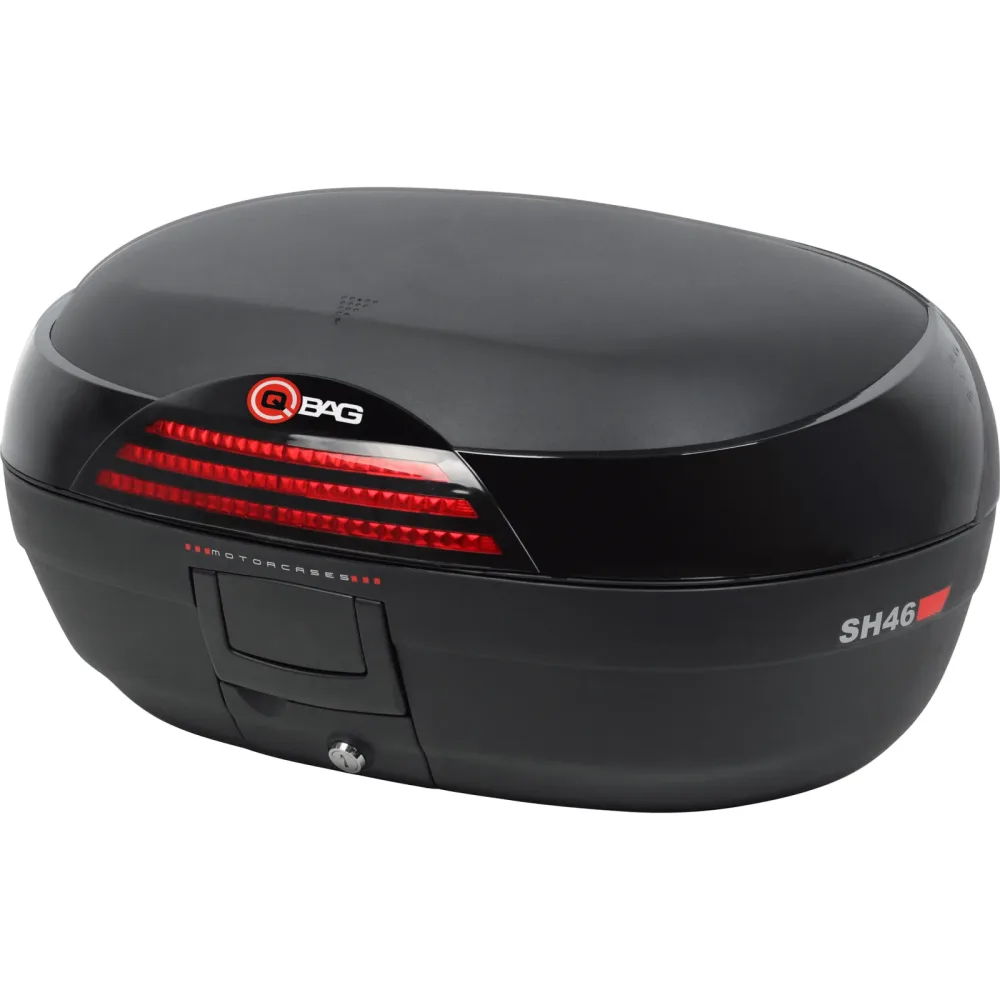 QBag Shad Topcase SH46 inklusive Universaladapterplatte schwarz - Motorradzubehör - Motorradgepäck