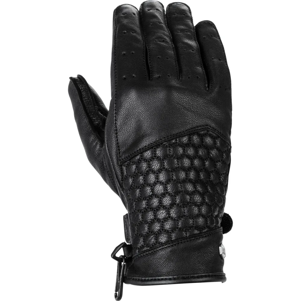 Spirit Motors Damen Klassik Lederhandschuh 1.1 schwarz L - Motorradbekleidung - Motorradhandschuhe