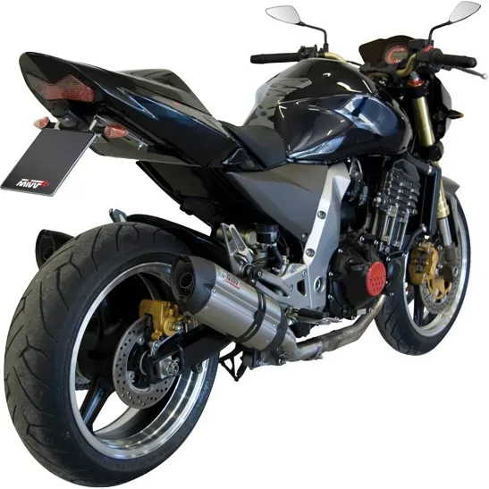 MIVV Suono Auspuff Paar silber K.010.L7 für Kawa Z 1000 2003-2006 - Motorradteile & Ersatzteile - Auspuff
