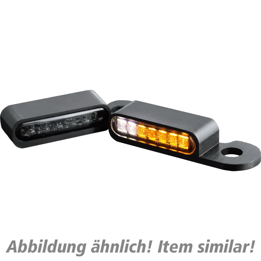 HeinzBikes LED Blinker/Positionspaar für Sportster 1990-2003 schwarz - Aktionen - Einmotten-Weiterfahren