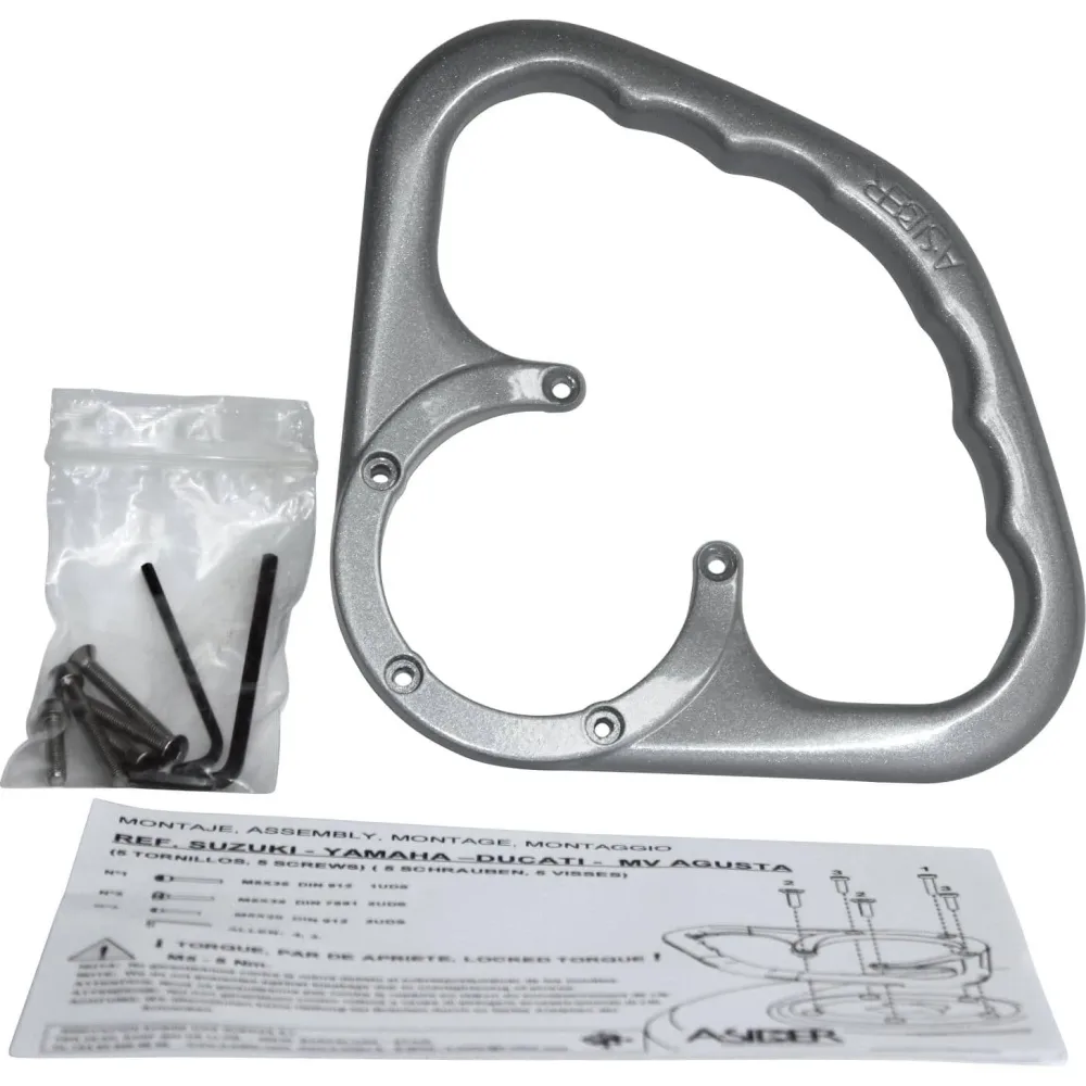 DuoDrive Beifahrerhaltegriff 5 Schrauben DF 01 S silber - Motorradteile & Ersatzteile - Lenker, Griffe & Hebel