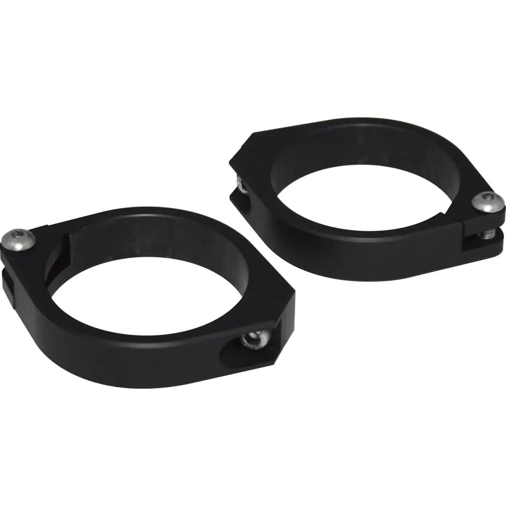Highsider Standrohrschellenpaar Alu CNC 50/52/54 mm schwarz - Motorradteile & Ersatzteile - Beleuchtung