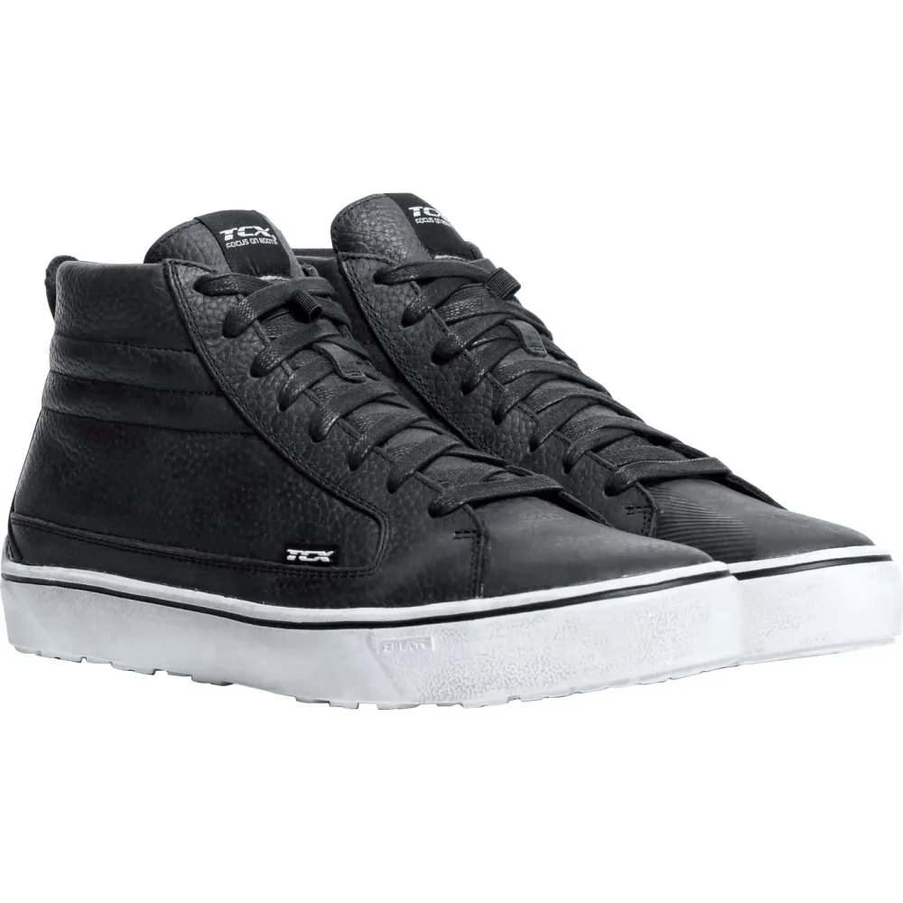 TCX Street 3 WP Schuh schwarz/schwarz/weiß 44 - Motorradbekleidung - Motorradstiefel & Motorradschuhe