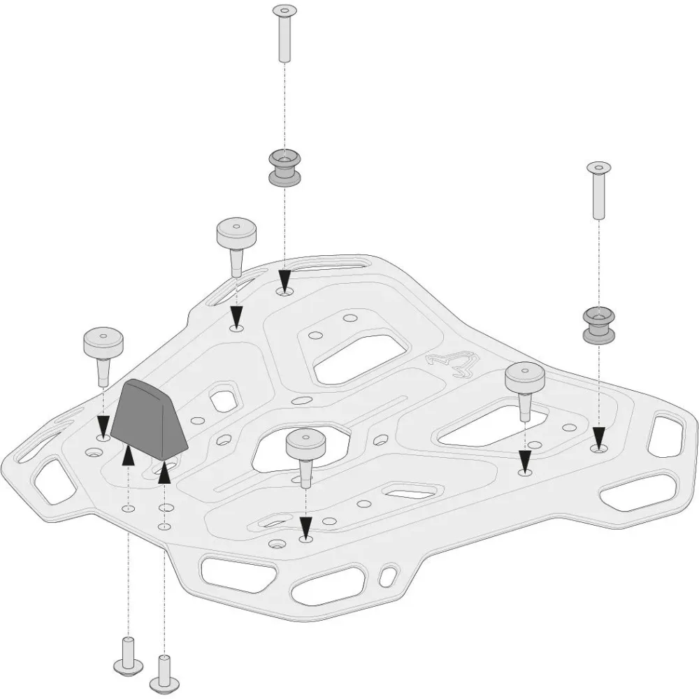 SW-MOTECH QUICK-LOCK Adventure-Rack Adapter für Givi Monokey - Motorradzubehör - Motorradgepäck
