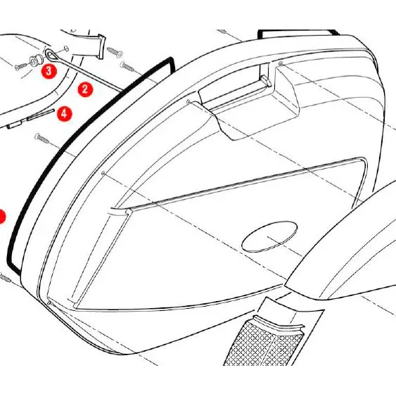 Givi Ersatzteil Kofferdeckel Z35CNMDX rechts für V35 - Motorradzubehör - Motorradgepäck