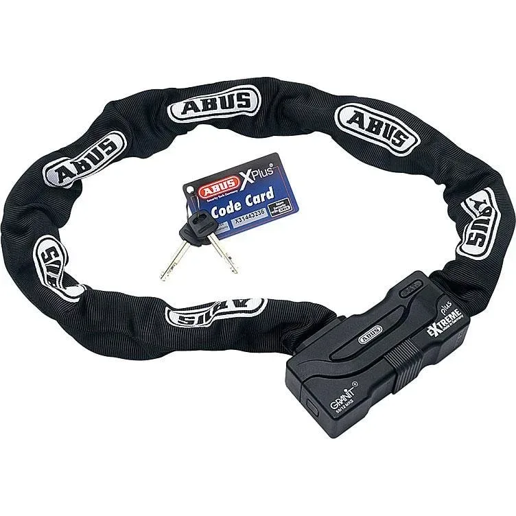 ABUS Kettenschloss Granit Extreme Plus 59 Kettenlänge 110 cm - Motorradzubehör - Diebstahlschutz