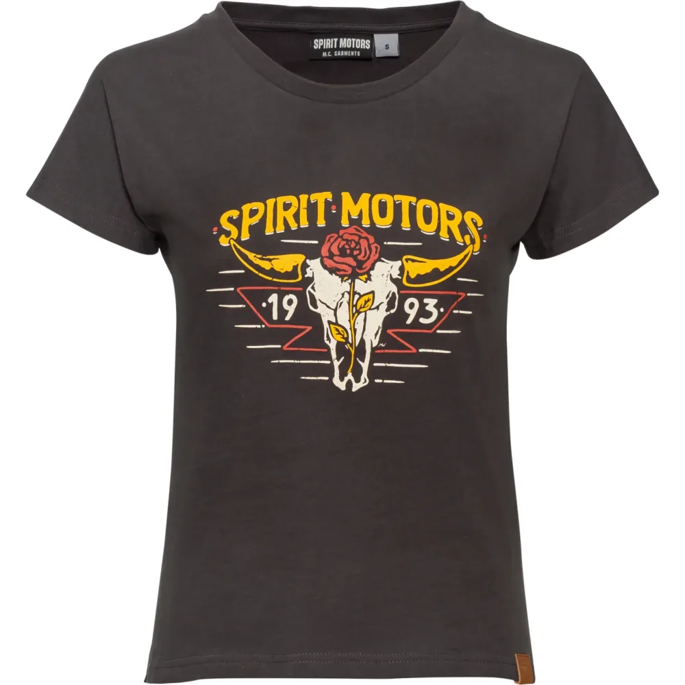 Spirit Motors Native Jodie Damen T-Shirt schwarz M - Motorradbekleidung - Freizeitbekleidung