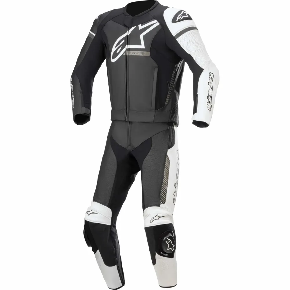 Alpinestars GP Force Phantom Lederkombi 2-tlg. s/w/grau 50 - Motorradbekleidung - Motorradkombis