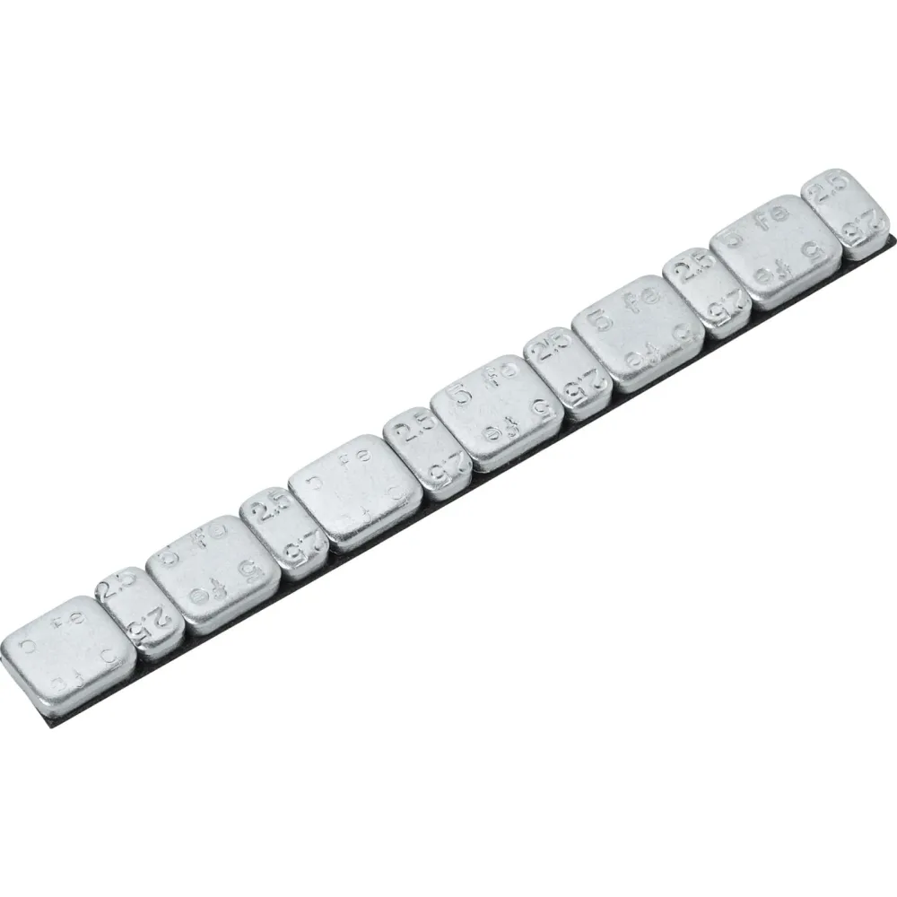 Hi-Q Tools Klebegewichte, Stahl, 45 Gramm 5g+2,5g Einteilung silber - Motorradteile & Ersatzteile - Reifen & Felgen