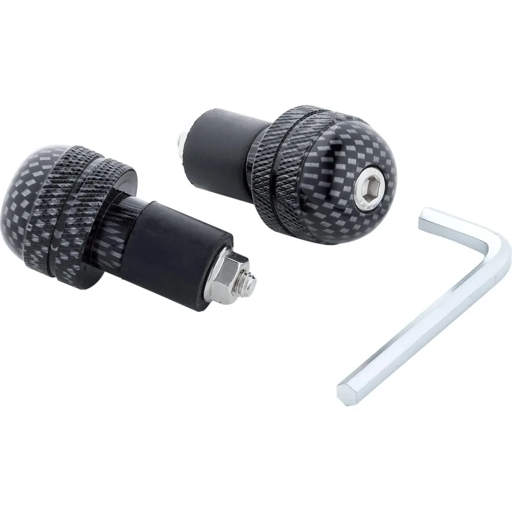 POLO Lenkerendenpaar ST01 für 18mm carbonlook - Motorradteile & Ersatzteile - Lenker, Griffe & Hebel