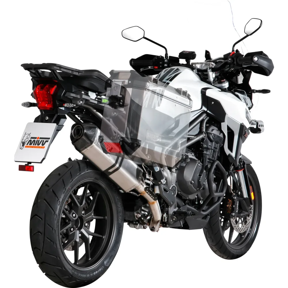 MIVV Speed Edge Auspuff silber T.015.LRX für Tiger 1200 2016- - Motorradteile & Ersatzteile - Auspuff