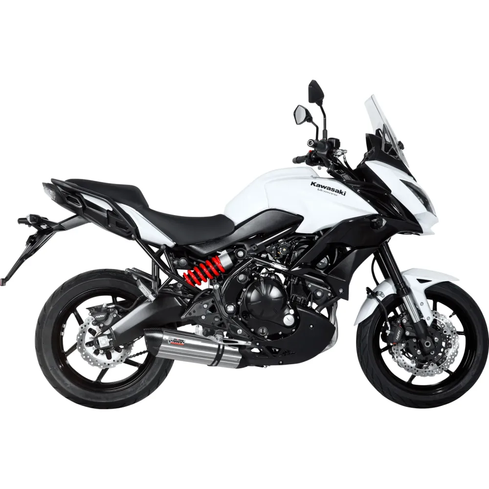 MIVV Suono Auspuff 2-1 silber K.041.K7 für KLE 650 Versys 2015- - Motorradteile & Ersatzteile - Auspuff