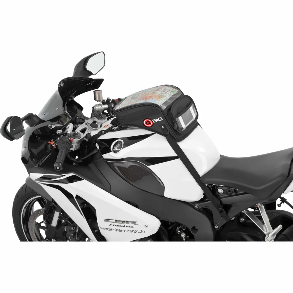 QBag Magnet/Riemen Tankrucksack ST09  6 Liter Stauraum - Motorradzubehör - Motorradgepäck