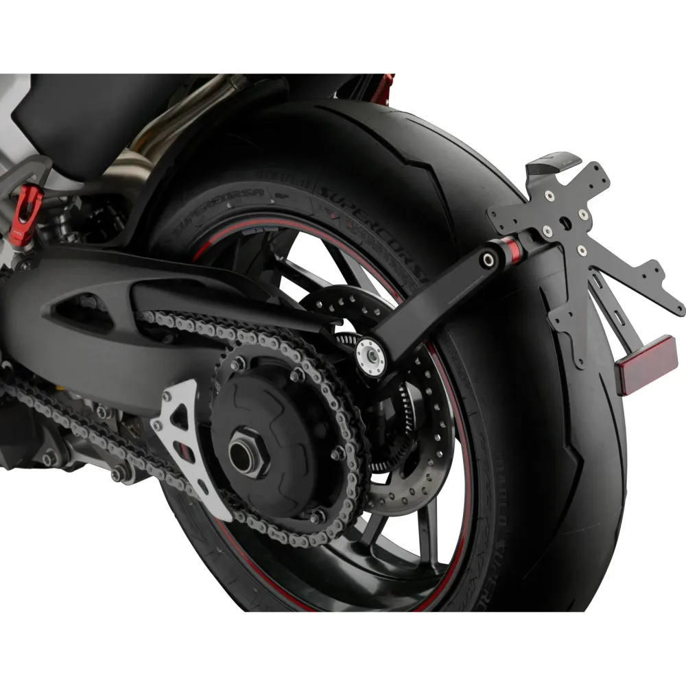 Rizoma Kennzeichenhalter Side Arm PT667B Speed Triple 2016- - Motorradteile & Ersatzteile - Anbauteile