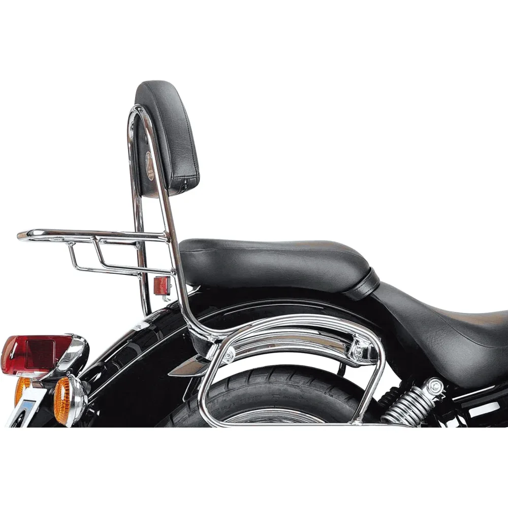 Hepco & Becker Sissybar mit Gepäckträger chrom für Yamaha XVS 125 Drag Star - Motorradzubehör - Motorradgepäck