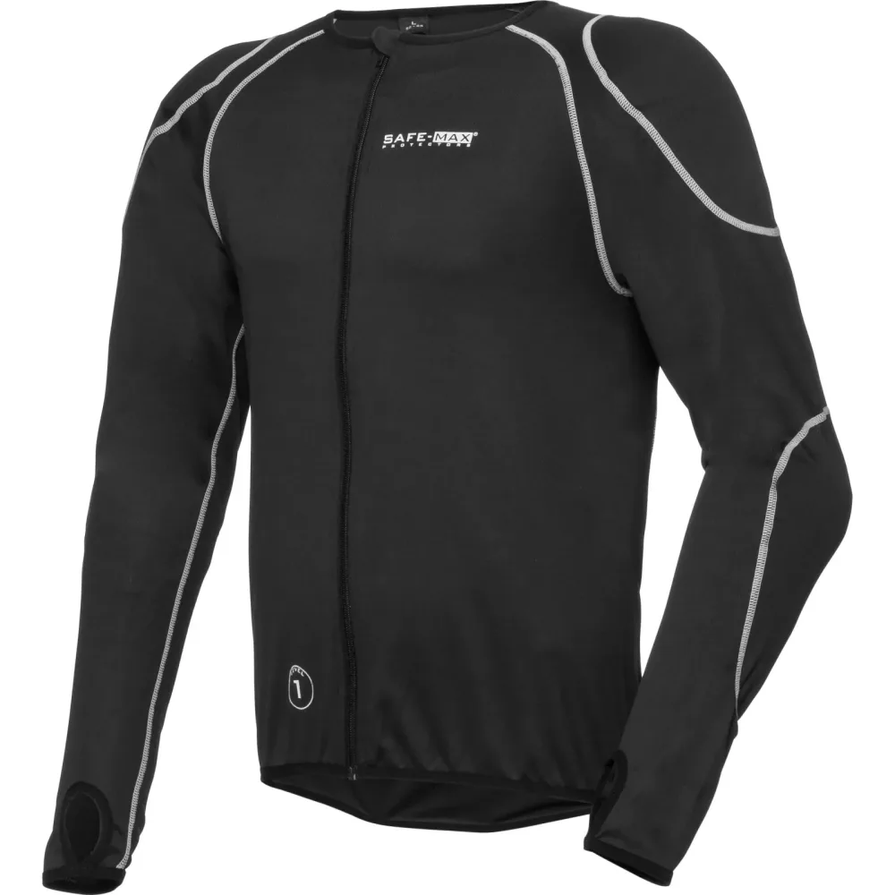 Safe Max Unterziehjacke mit Gelenk- und Rückenprotektor 3.0 schwarz X - Motorradbekleidung - Protektoren & Sicherheit