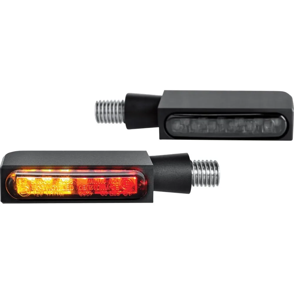 HeinzBikes LED Alu Blinker/Rücklicht Block Line M8 schwarz - Aktionen - Einmotten-Weiterfahren