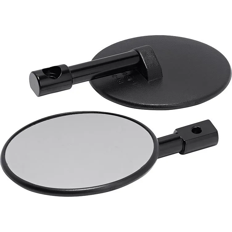 Hashiru Lenkerendenspiegelpaar M6 ST10 Ø94mm schwarz - Motorradteile & Ersatzteile - Motorradspiegel
