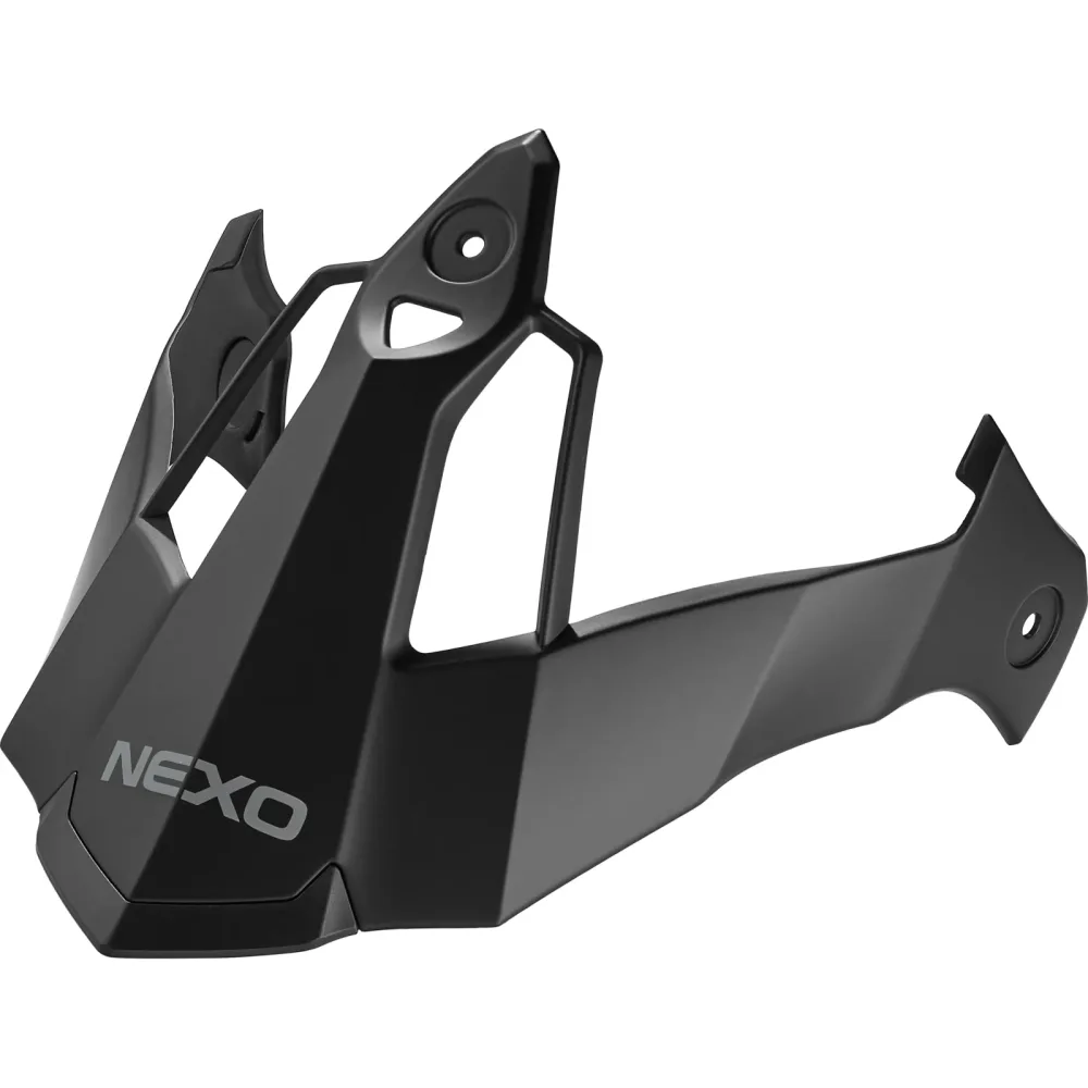 Nexo Schirm MX-Line Fiberglas Endurohelm mattschwarz - Helme & Brillen - Helmvisiere