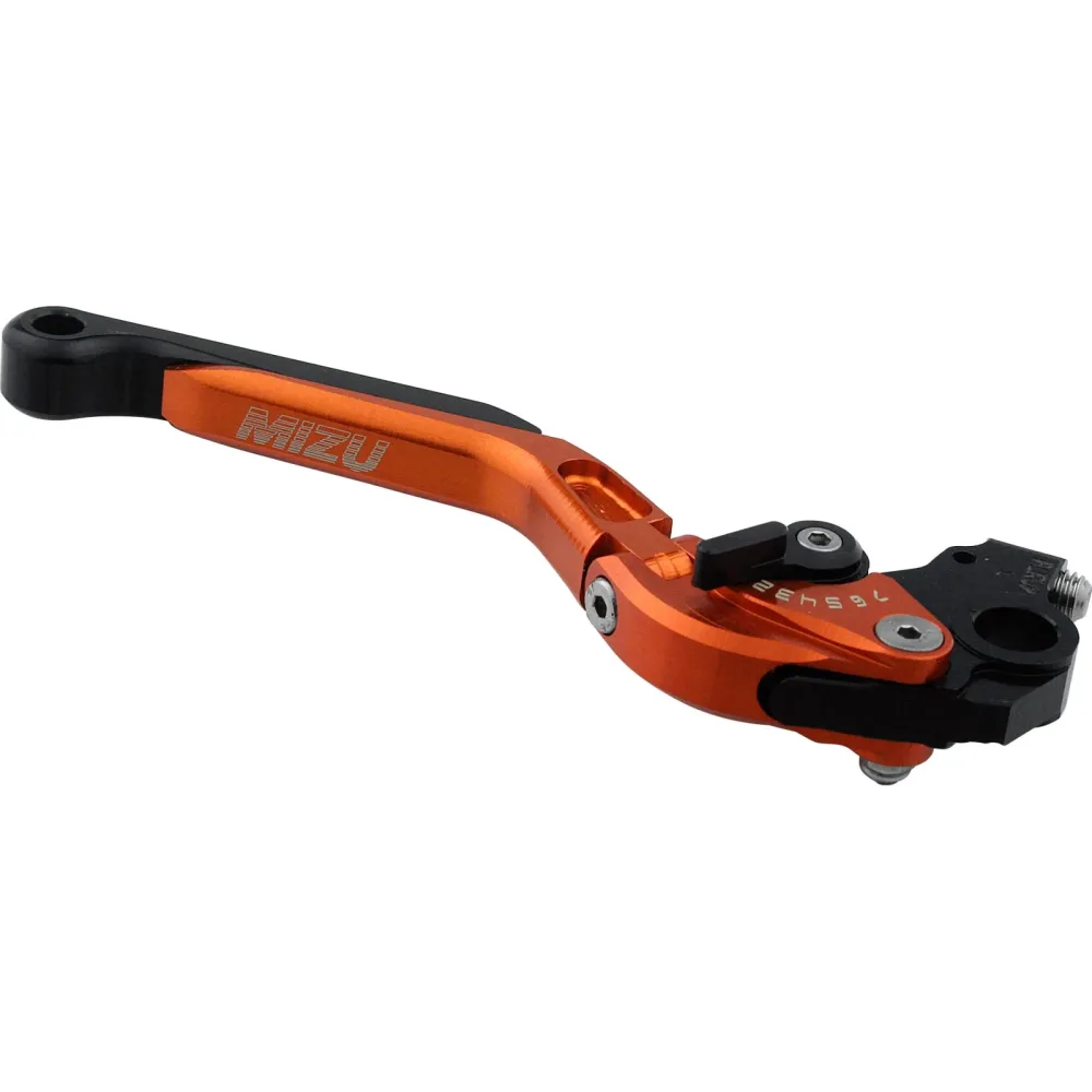 Mizu Bremshebel einstellbar/klappbar GP Alu BLR02 orange - Motorradteile & Ersatzteile - Lenker, Griffe & Hebel