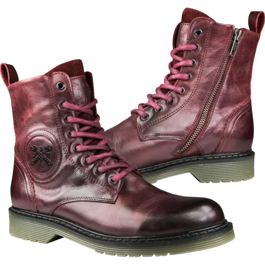John Doe Sixty Damen Stiefel rot 37 - Motorradbekleidung - Motorradstiefel & Motorradschuhe