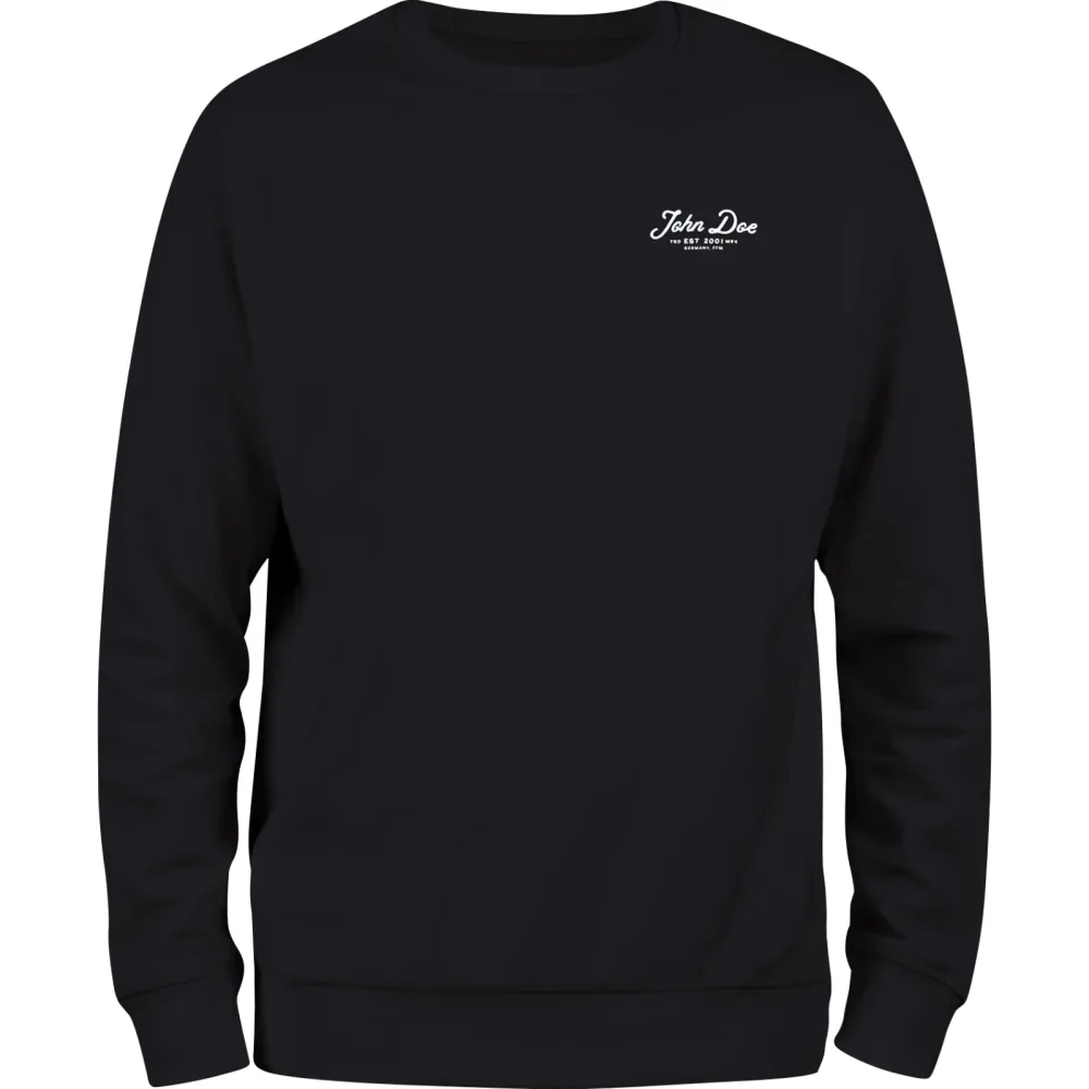 John Doe Sweater Lettering schwarz - Motorradbekleidung - Freizeitbekleidung