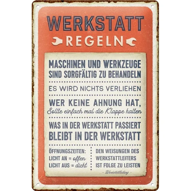 Nostalgic-Art Blechschild 20 x 30 cm 