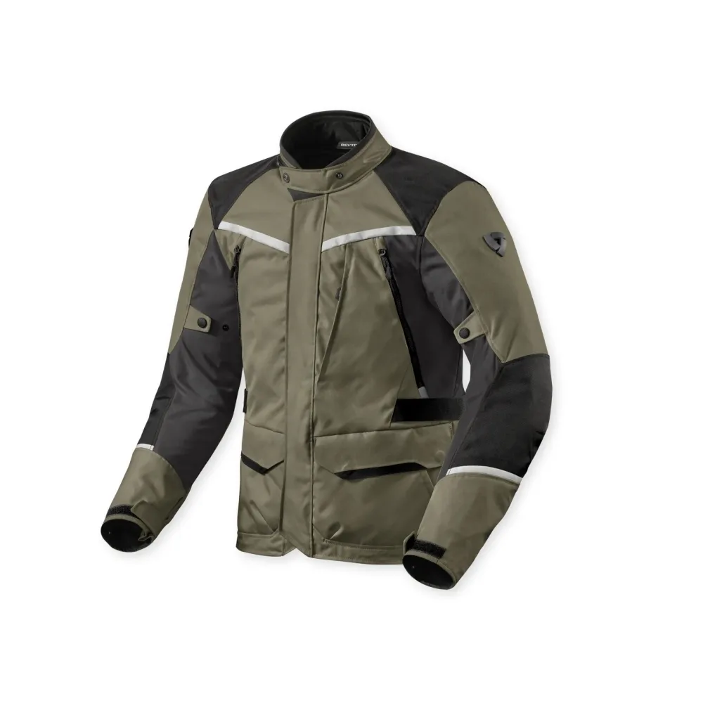 REV'IT! Voltiac 3 H2O Textiljacke grün/anthrazit - Motorradbekleidung - Touring Motorradbekleidung