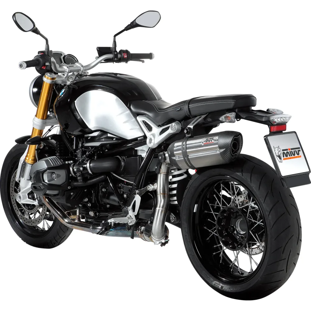 MIVV Suono Auspuff hoch silber B.022.L7 für BMW R nineT - Motorradteile & Ersatzteile - Auspuff