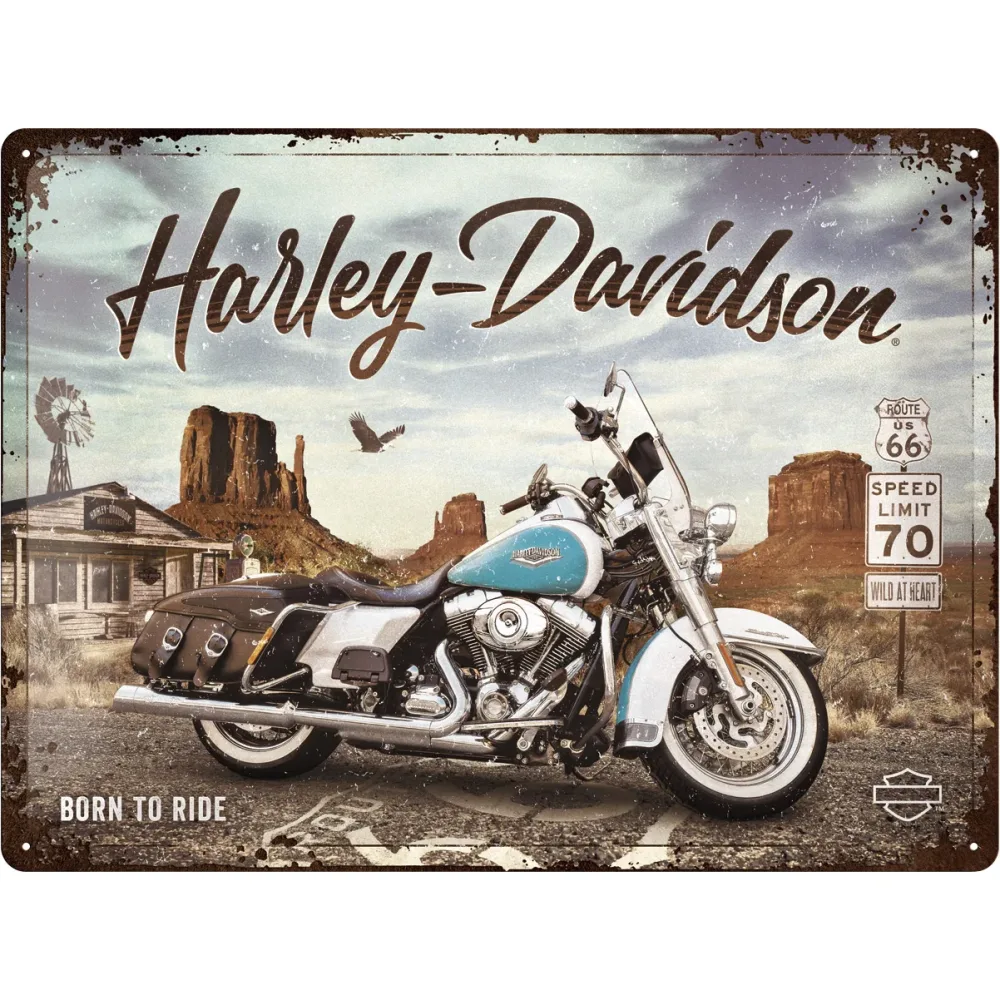Nostalgic-Art Blechschild 30 x 40 HD - Route 66 